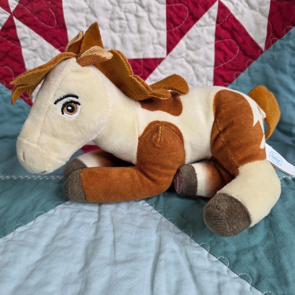 DreamWorks Spirit Riding Free Boomerang Horse Plush Toy Factory 2024 Brown White